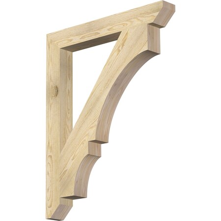 Ekena Millwork Balboa Slat Rough Sawn Bracket, Douglas Fir, 4"W x 32"D x 40"H BKT04X32X40BOA06RDF